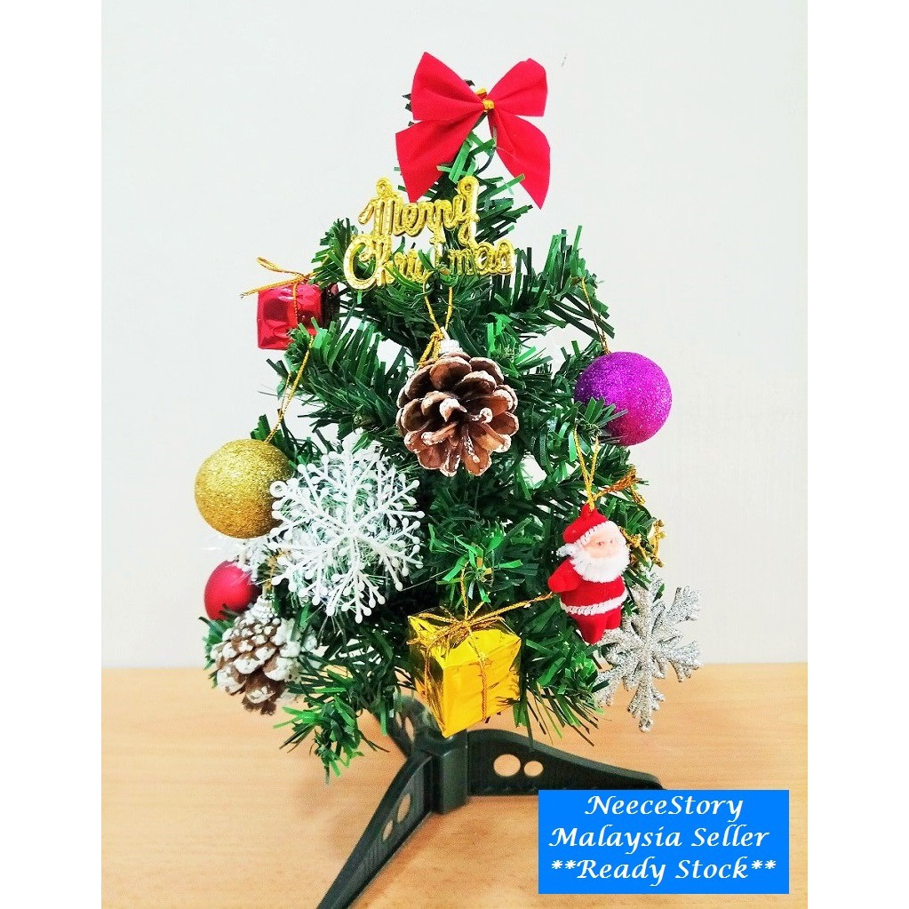 Christmas Tree 30cm 15pcs Accessories For Desk Decoration