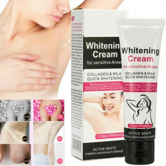 whitening sensitive areas