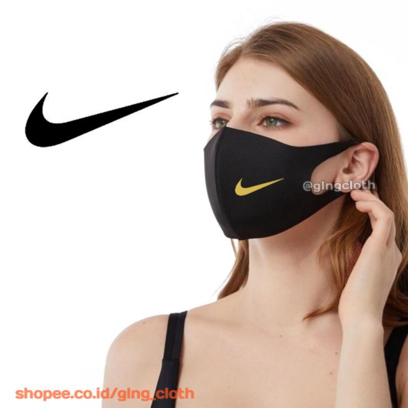 Nike Scuba Mask - Gold Logo | Masker Nike Scuba - Logo Gold | Shopee ...