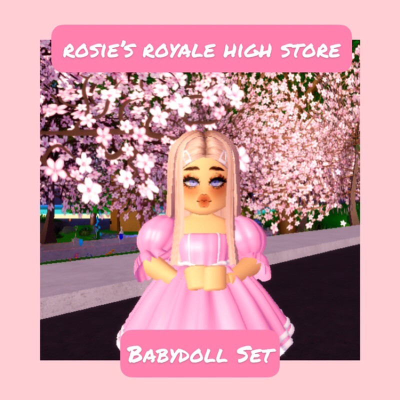 Royale High Babydoll Set Roblox Shopee Malaysia - roblox royale high baby doll set