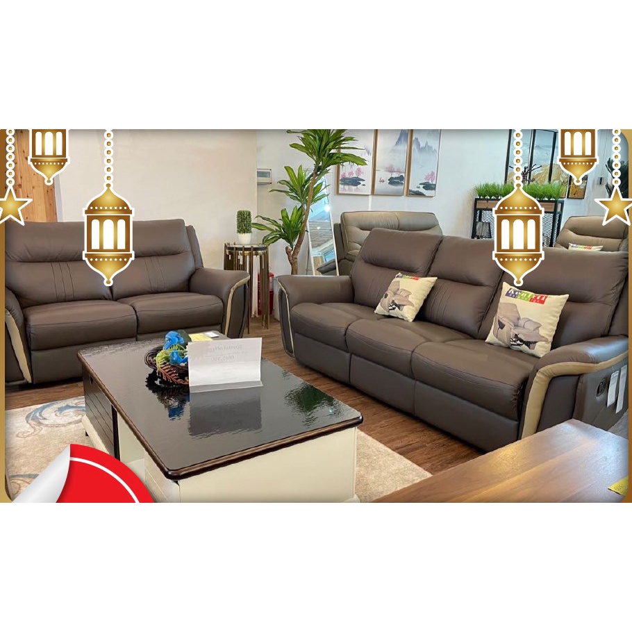 Birmingham 137, 2 Seater + 3 Seater GENUINE COW LEATHER, H/L, SOFA Set