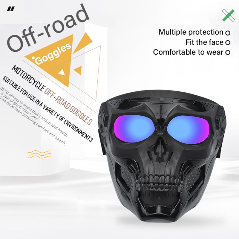 NEW Motocross Skulls Goggles Skull Mask Off-road Eyeglasses Helmet Accessories Anti Dust Glasses Eye Protect Glasses Goggles