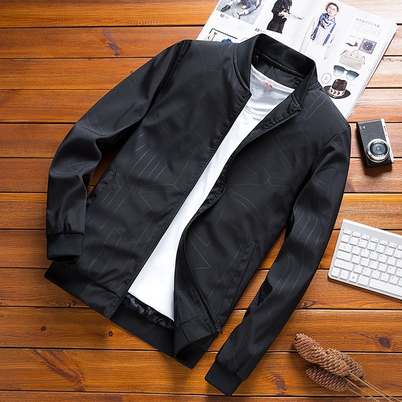 Autumn and winter new men's jackets, windproof stand-collar jackets, trendy brand casual jackets, baseball collars, men's jackets, youth jackets