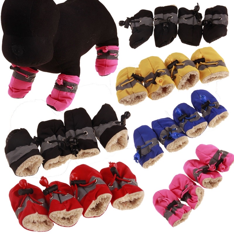 Pet Shoes Cat Dog Anti Slip Shoes Soft Fabric Kasut Kucing Anti Licin 宠物狗狗猫咪鞋子防滑鞋套软鞋 Puppy Kitten Boots Paw Protector