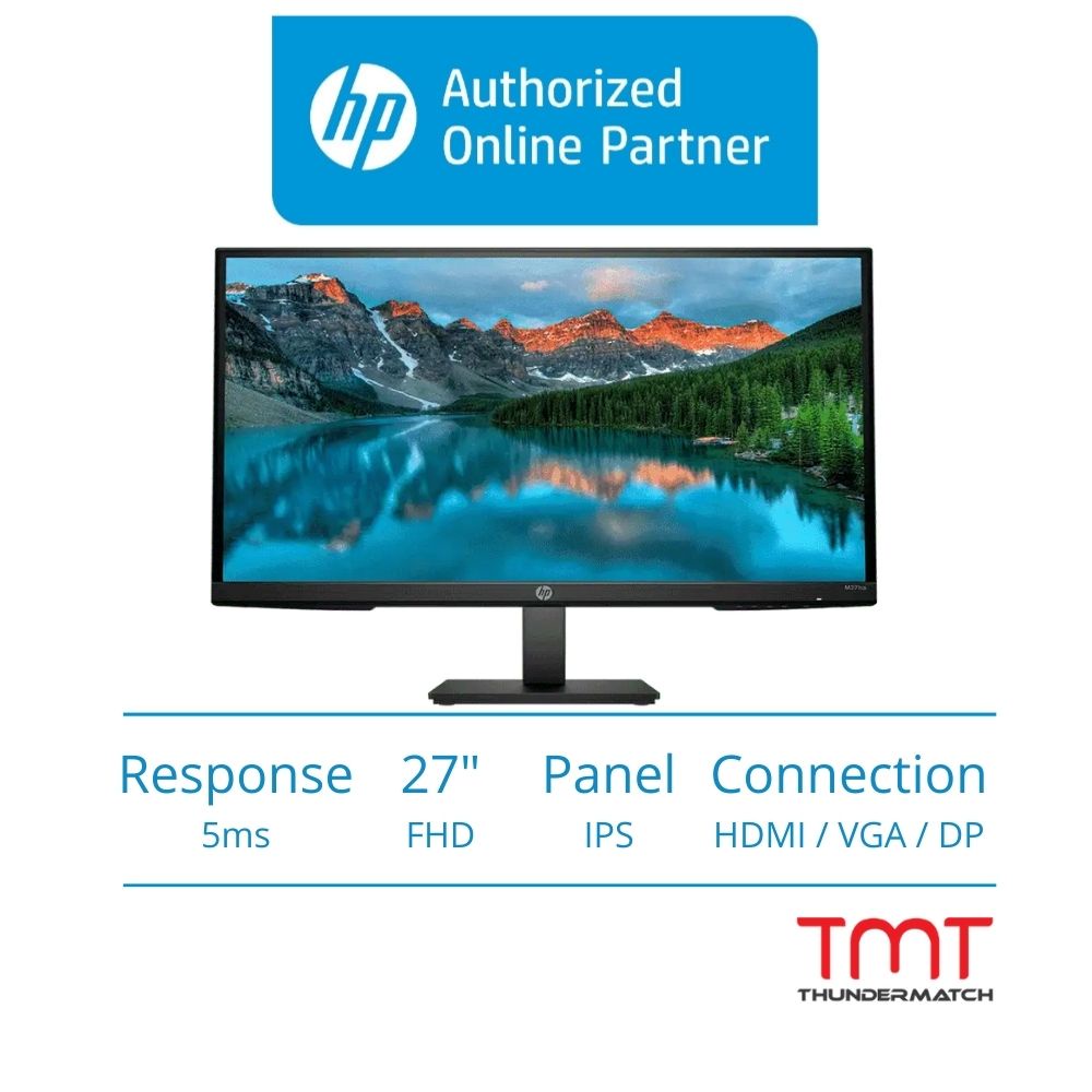 HP M27ha Monitor 35M57AA 27" / 5ms / FHD IPS Panel HDMI/DP/VGA