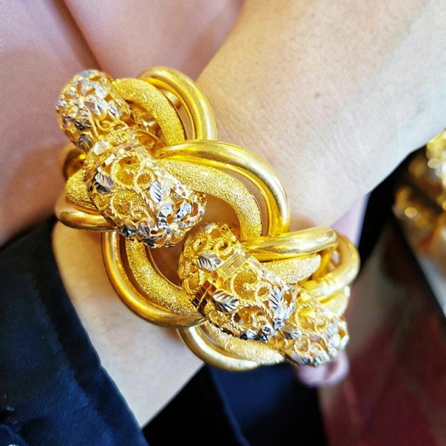 Gelang Tangan Pandora Padu Dewasa Emas 916 Shopee Malaysia