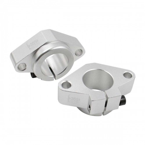 2pcs SK8/10/12/16 Linear Rail Bearing Shaft Guide Support Bracket Clamp Alloy 