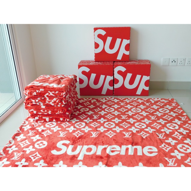 READYSTOCKSupreme X Lv Blanket | Shopee Malaysia