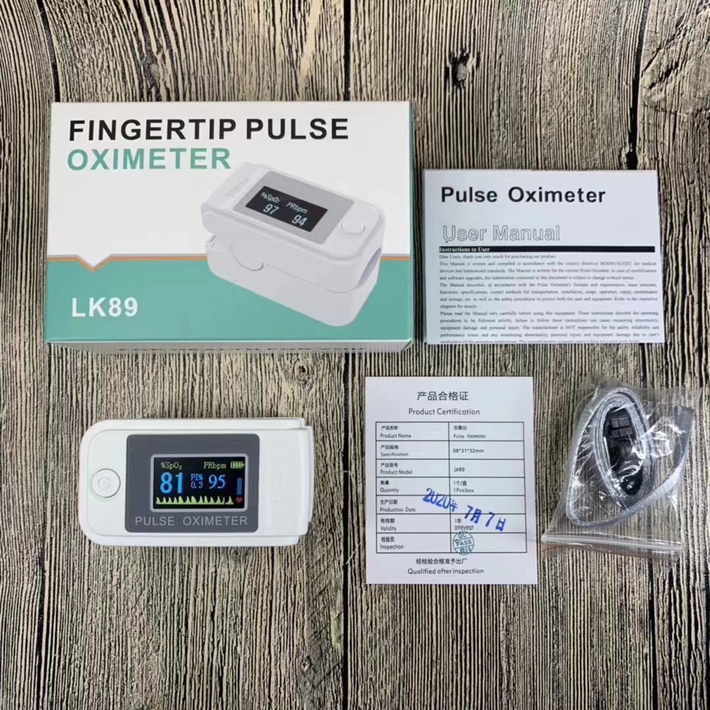 Oximeter Blood Oxygen Saturation Pulse Oximeter OLED Finger Saturometer SP 02 PR Heart Rate Monitor