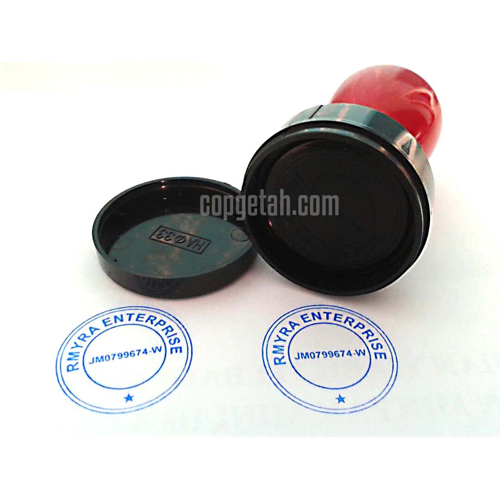 Stamp cop getah SYARIKAT bulat INK SIAP Self Ink Ready Ink ...