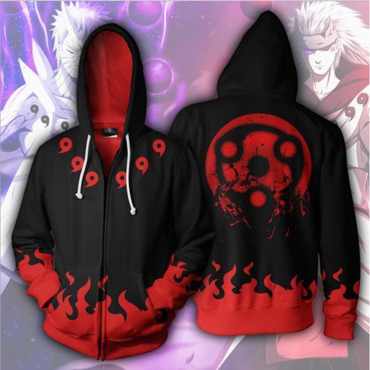 21 New Anime Naruto 3d Printed Hooded Jacket Men Casual Women S Sweater Ninja Cosplay Shopee Malaysia