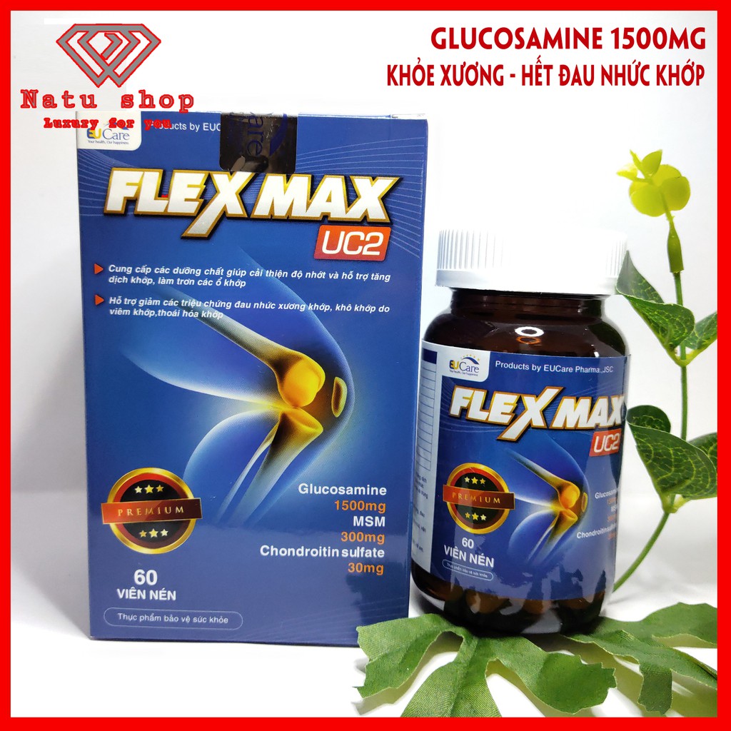 Flexmax_Uc2 Glucosamin 1500mg Relieves joint pain, arthritis
