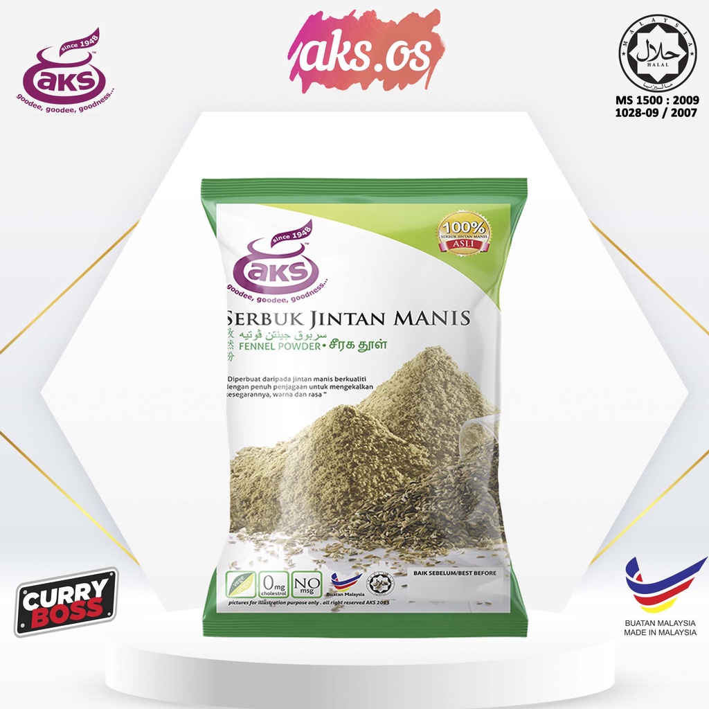 Aks Serbuk Jintan Manis Fennel Powder 70gm Shopee Malaysia 6420