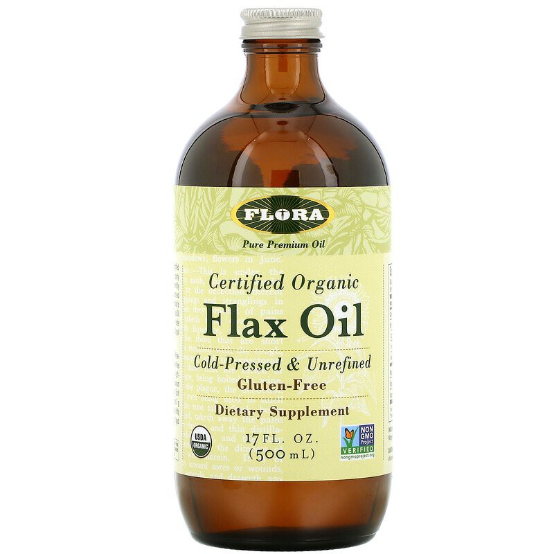 Flora, Certified Organic Flax Oil, 17 fl oz (500 ml) | Shopee Malaysia