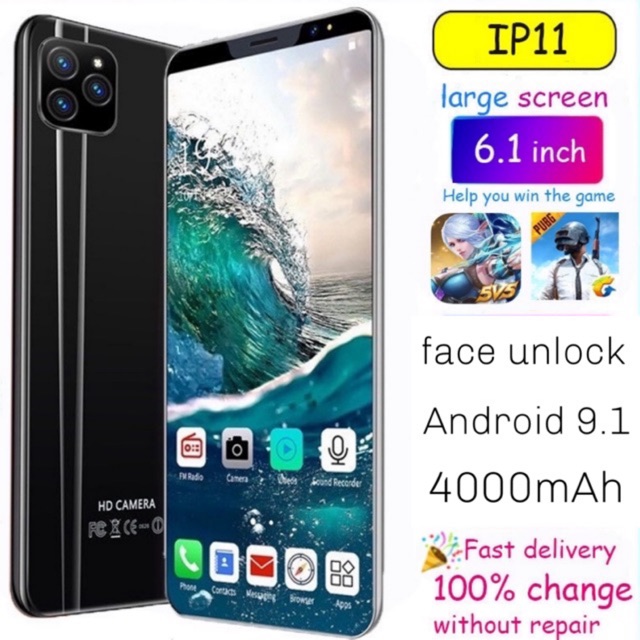 Handfon I11 Iphone 3gb Ram 32gb Rom Mobilephone Smart Phone Gaming Handphone Murah Fone Full Screen Telefon Bimbi Shopee Malaysia