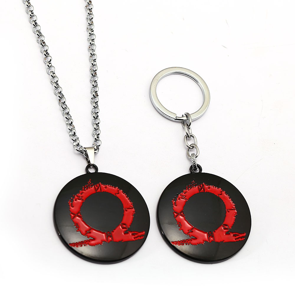 Game God Of War 4 Keychain Kratos Logo Metal Pendant Chain Necklace Game Fans Shopee Malaysia