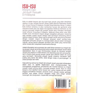 BUKU: ISU-ISU INTEGRITI DAN JENAHAY RASUAH DI MALAYSIA | Shopee Malaysia