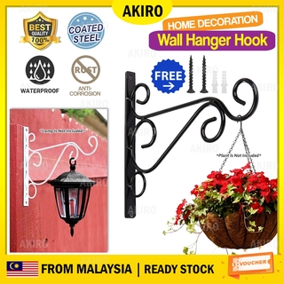 Penyangkut Pasu Bunga Plant Hanging Hooks Decorative Iron Wall Hooks Plant Hanging Hangers For Outdoor Indoor Shopee Malaysia
