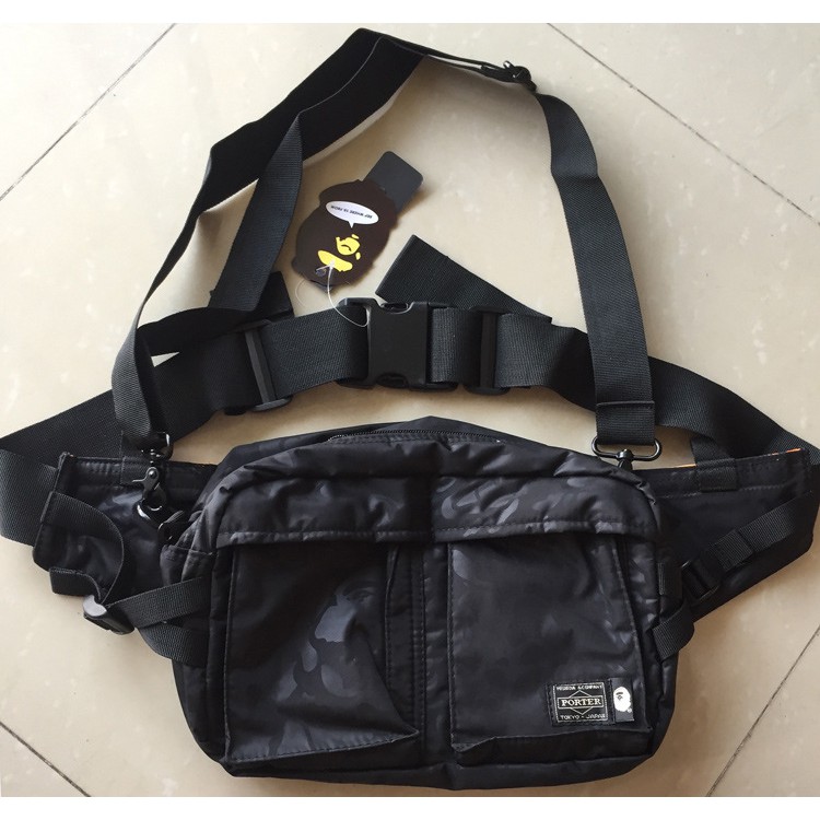 bape x porter waist bag