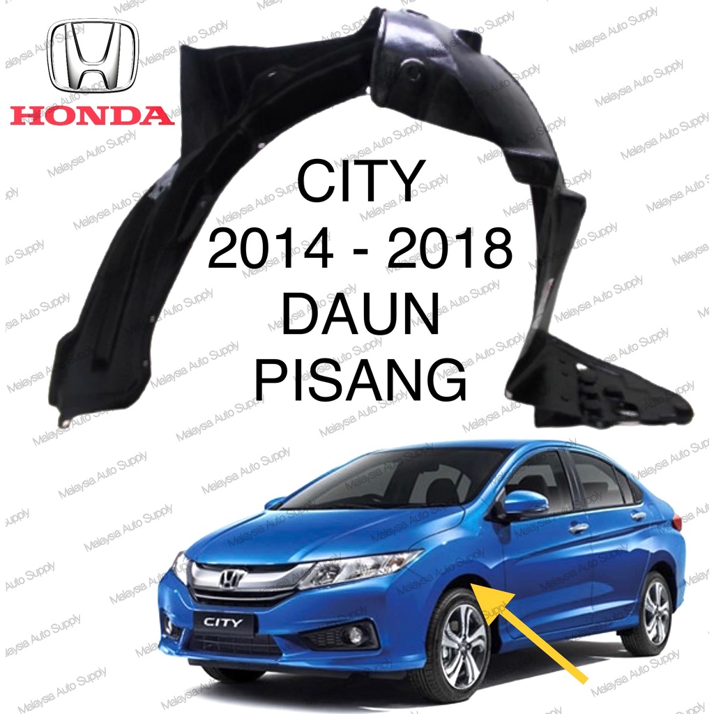 HONDA CITY (2CT) 2014 FRONT FENDER PROTECTOR (NEW) DUST COVER DAUN 