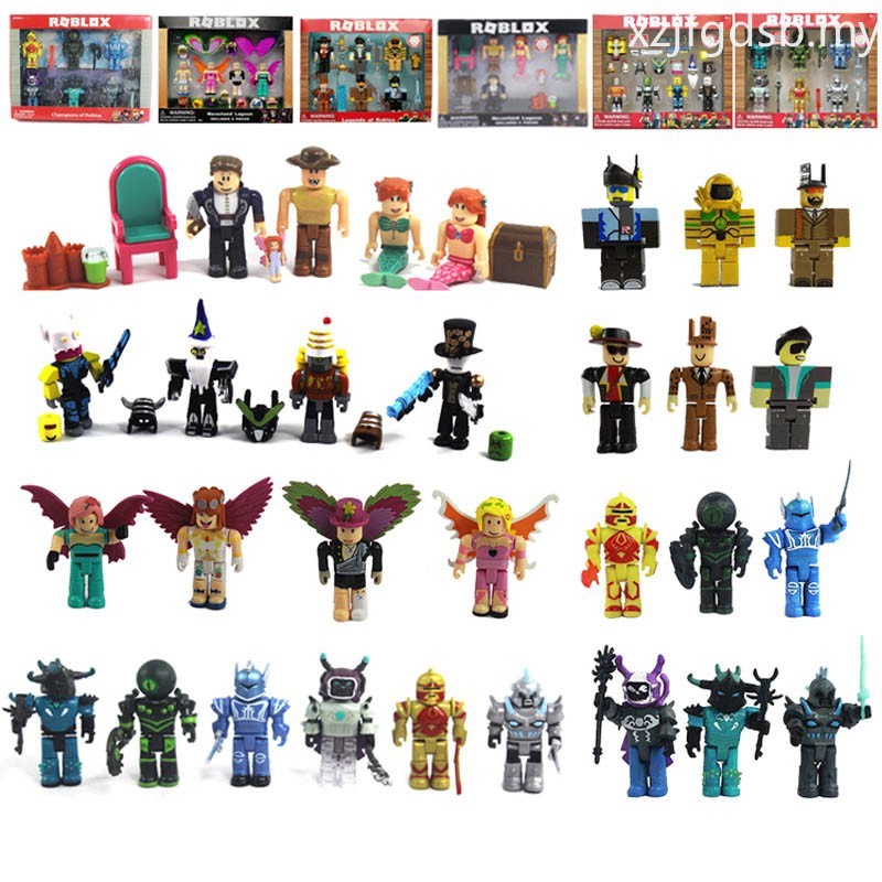17 Items Legends Of Roblox Mini Action Figures Set Game Toys Kids Gift Shopee Malaysia - new roblox action figures 6 9cm pvc game toys kids toy collection xmas gift