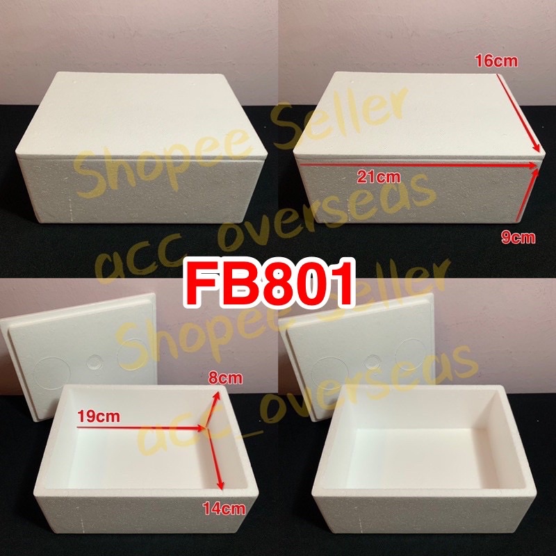 Buy Fb801 Ready Stock Xxs Mini Polystyrene Foam Box Fish Box Ice Box Gabus 保丽龙 Betta Fish Frozen Food Seetracker Malaysia