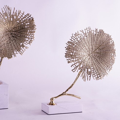 Sun Shape New Chinese Style Light Modern Marble Base Crafts