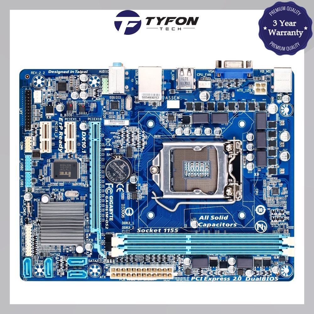 GIGABYTE GAH61MDS2 Socket 1155 Motherboard Shopee Malaysia