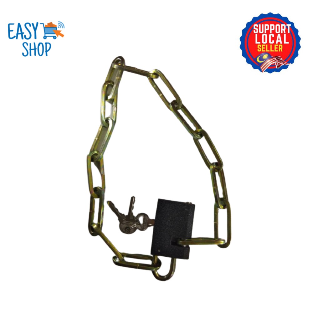 [Ready Stock] Premium Classic Bicycle Lock Motorbike Anti-Theft Safety Chain Locks