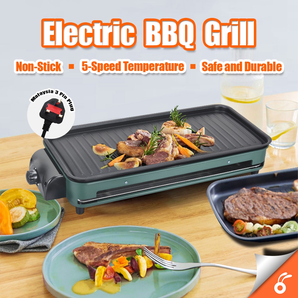 6104 ELETRIC BBQ GRILL Korean BBQ Electric Smokeless BBQ Detachable Pan
