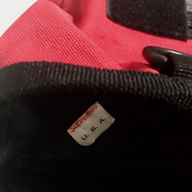 supreme bag tag