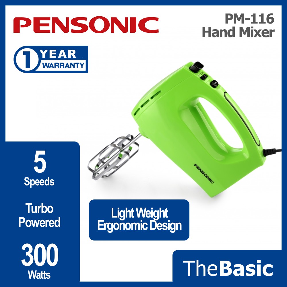 PENSONIC 300w Turbo Powered 5 Speed Hand Mixer (PM-116 , PM116 , PM ...