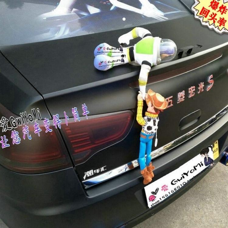 buzz and woody car bumper