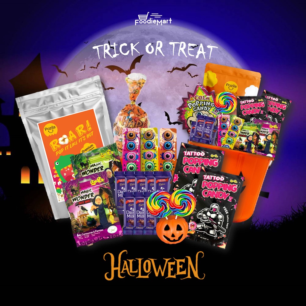 FOODIEMART Halloween Gift Box Set (Trick or Treat, Spooky Candy, Scream ...