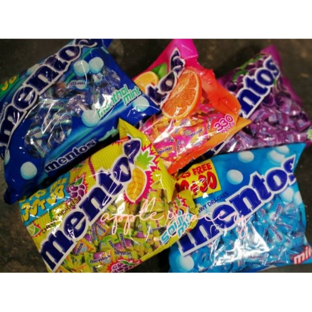 Mentos Chewy Candy Assorted Flavoured 330pcs+30pcs (Exp Date 2024 ...