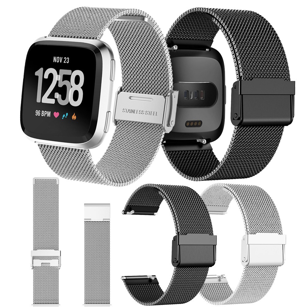 fitbit versa 2 stainless steel band