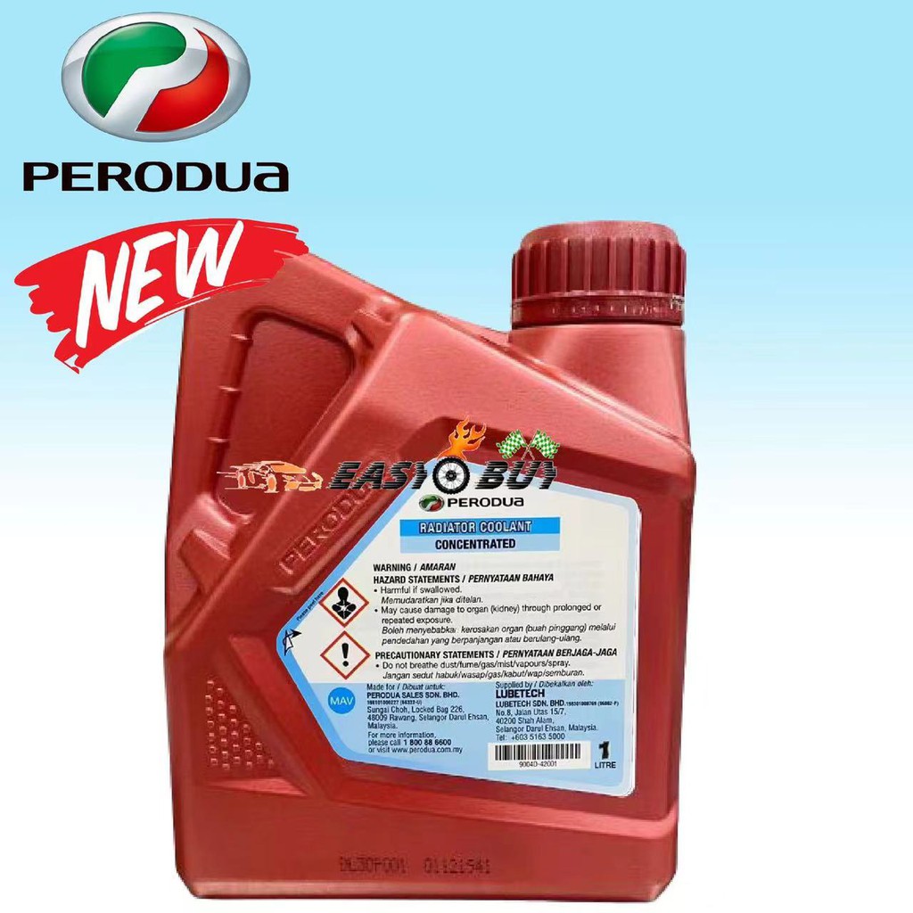 9004D-42000 Perodua radiator coolant (1 liter) for Myvi, Alza, Kancil,  Kelisa, Kenari, Aruz, Bezza, Viva, Axia