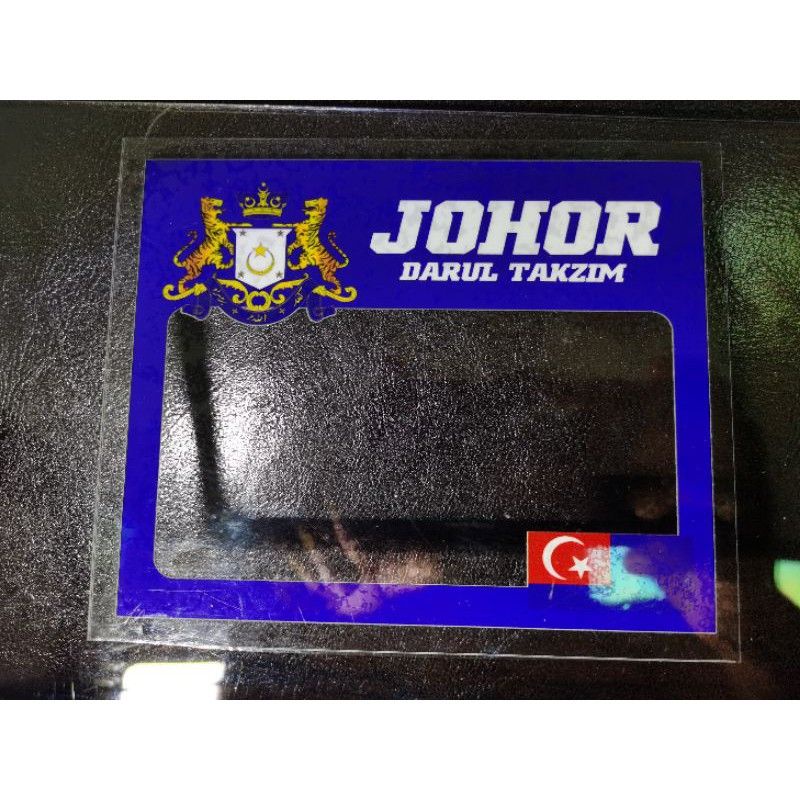 Johor car roadtax sticker/sticker roadtax kereta johor/sticker johor