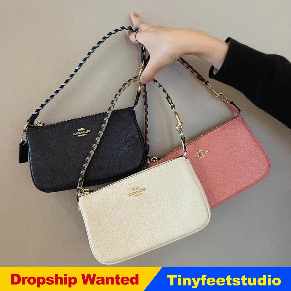 Coach C4233 Nolita 19 With Whipstitch Women Shoulder Mahjong Bag Wristlet  Clutch | Shopee Malaysia