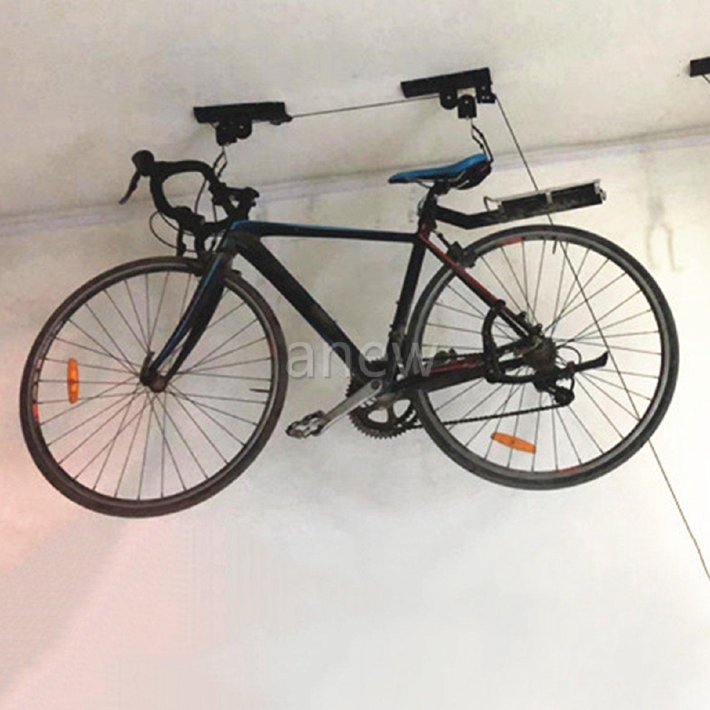 garage bike pulley storage