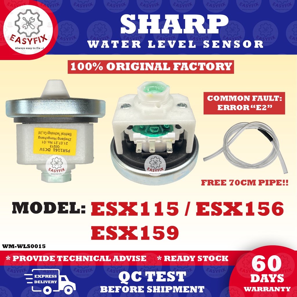 ESX115 / ESX156 / ESX159 SHARP WASHING MACHINE WATER LEVEL SENSOR