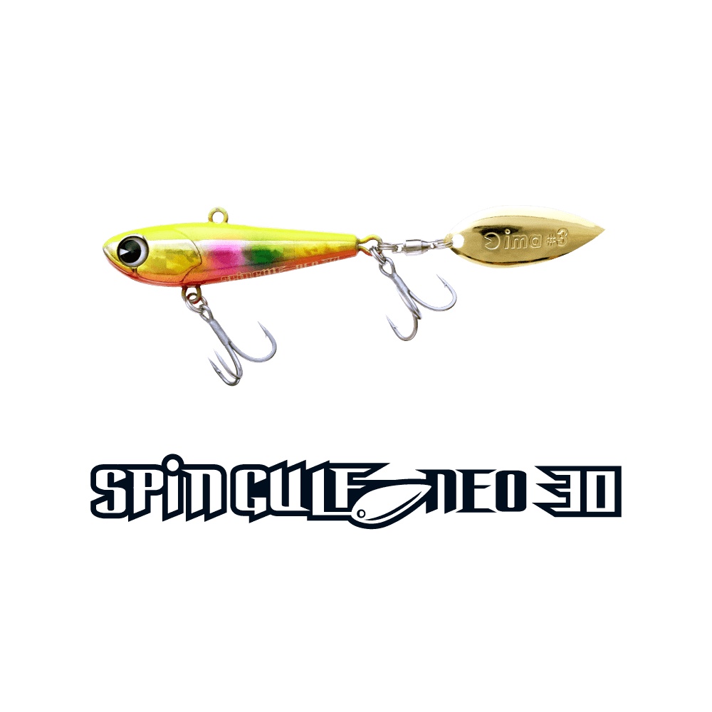 Leurre Ima Spin Gulf 30g - Leurre Métal Vibrant Coulant, Pour Bar, Longueur 10,5 Cm