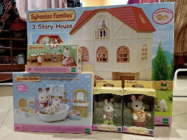 sylvanian 3 story house