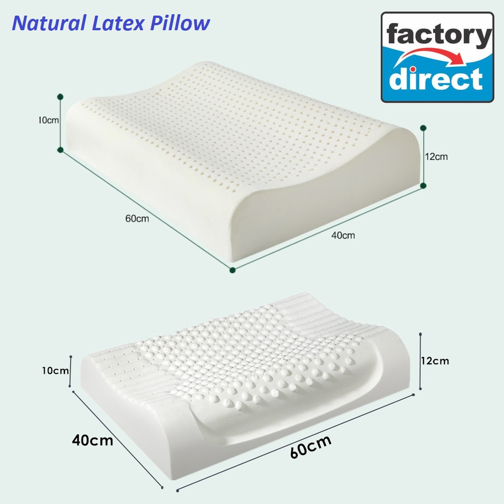 Natural Latex Healthcare Contour Pillow Shopee Malaysia