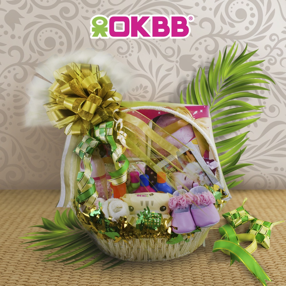OKBB Riang Ria Hari Raya Aidilfitri Gift Hamper For Newborn Baby Girl GR003G