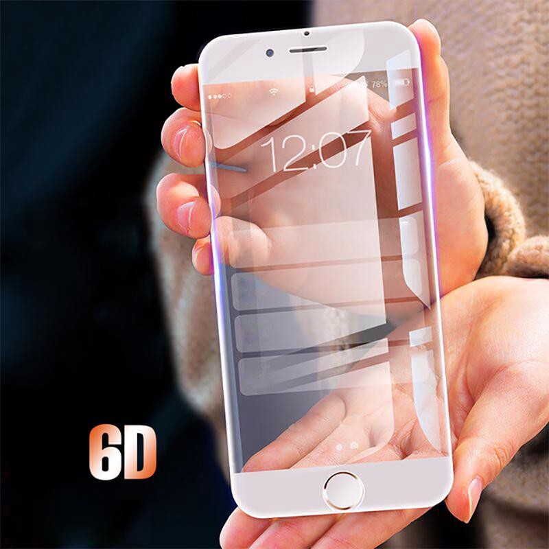 6D Full Screen Tempered Glass IPhone 6 / 6S / 7 / 8 / 6 / 6S Plus / 7 / 8 Plus x xr xs max | Shopee Malaysia