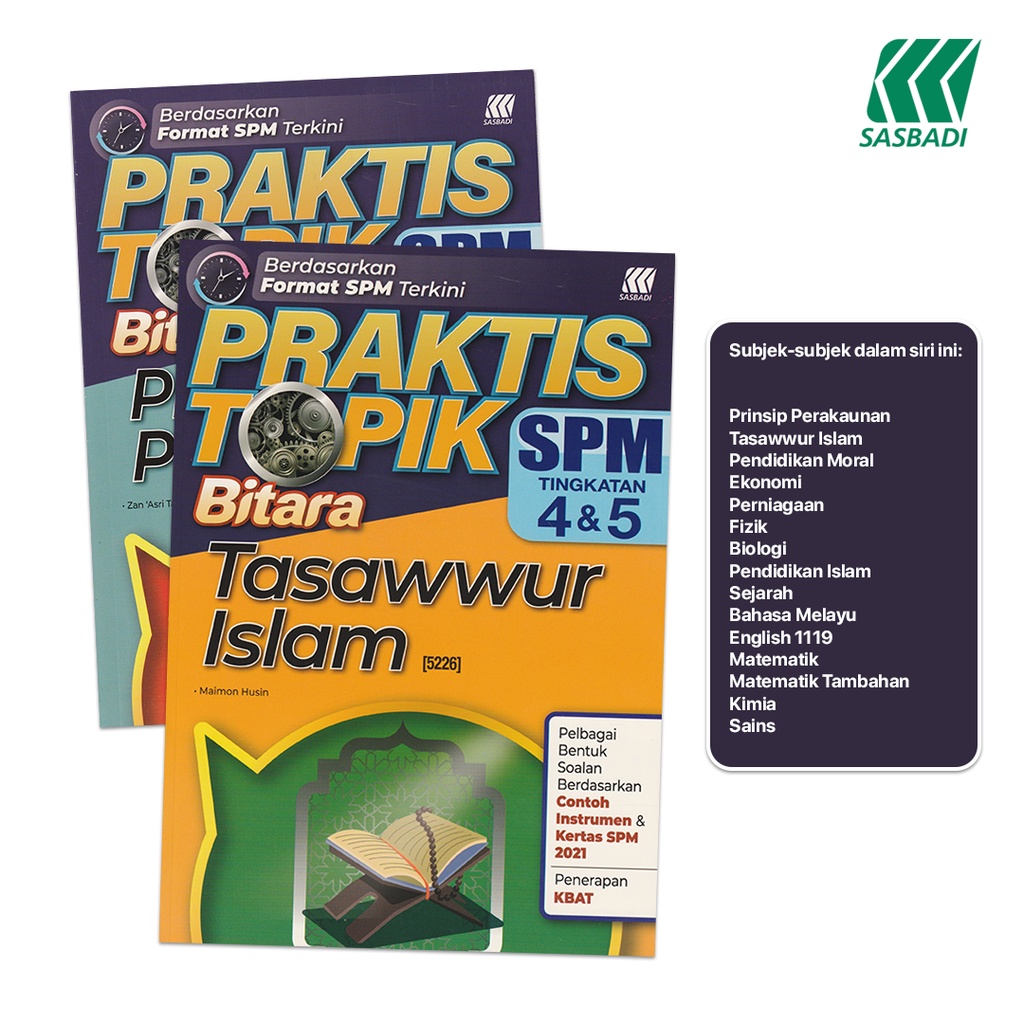 Sasbadi Activity Book Praktis Topik Bitara Spm Tingkatan 4 And 5