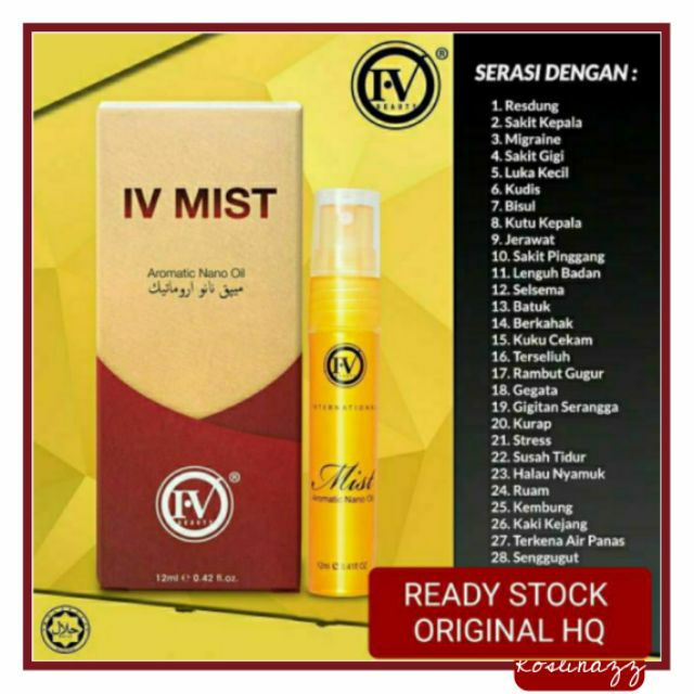 IVMIST SPRAY PENAWAR SERBAGUNA  SINGLE 12ML IV MIST 