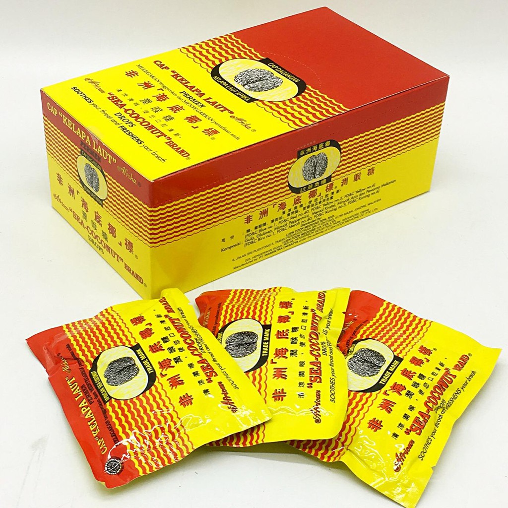 African Sea Coconut Drops / Candy / Permen / Gula Cap Kelapa Laut Afrika 15g  Shopee Malaysia