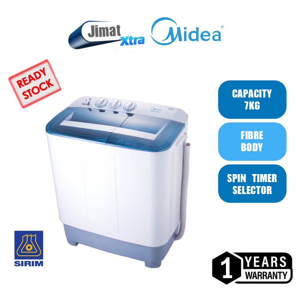 Midea 7KG Semi Auto Washing Machine MSW7118 Shopee Malaysia